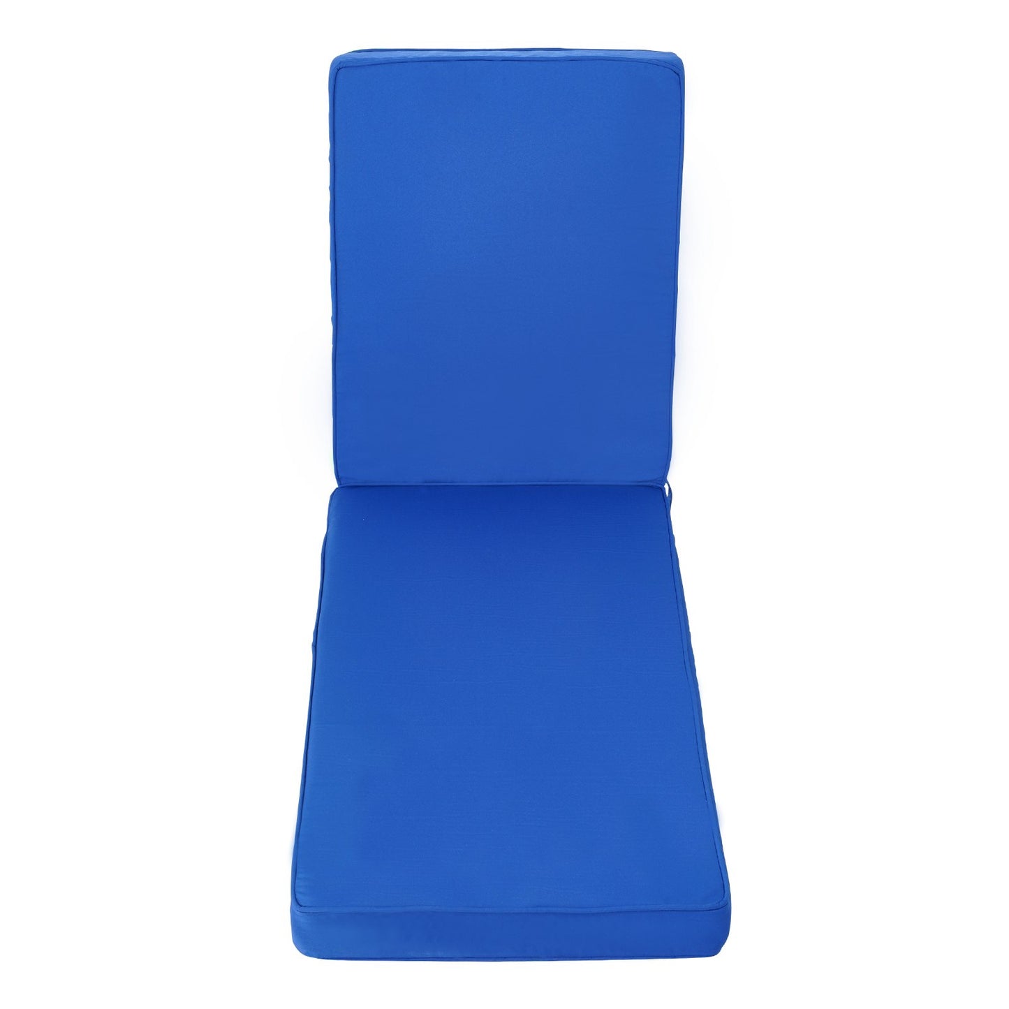Chaise Lounge Cushion, 183 x 53.3 x 7.5 cm , Outdoor Lounge Chair Cushions, Waterproof & Fade-Resistant, Sun Lounger Replacement Cushions with Ties, Patio Lounger Pads for Pool Deck Lawn, Blue