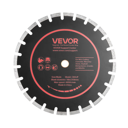 Diamond Blades 359 mm, 3-Pack Concrete Saw Blade Set, 25.4 mm Arbor, High-Hardness Diamond Segments, 65Mn Steel Core, Dry Wet Cutting, Clean Edges for Concrete, Masonry, Brick, Stone, Granite