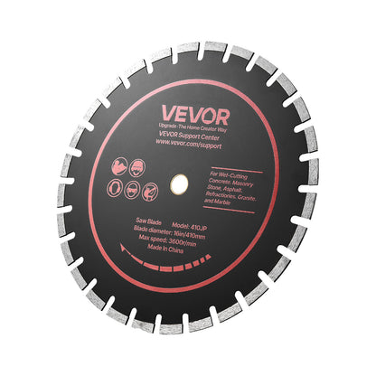 Diamond Blades 410 mm, 3-Pack Concrete Saw Blade Set, 25.4 mm Arbor, High-Hardness Diamond Segments, 65Mn Steel Core, Dry Wet Cutting, Clean Edges for Concrete, Masonry, Brick, Stone, Granite