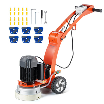 VEVOR Electric Concrete Floor Grinder 10" Walk-Behind Grinder 3.0HP Concrete Floor
