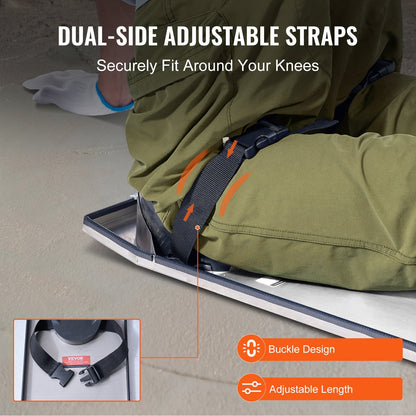 Concrete Knee Sliders with EVA Pads for Finishing, 70x20x10 cm, 4-Pack