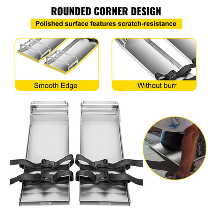 VEVOR Concrete Knee Boards 70cm x 20cm Slider Knee Boards, Kneeler Board Stainless