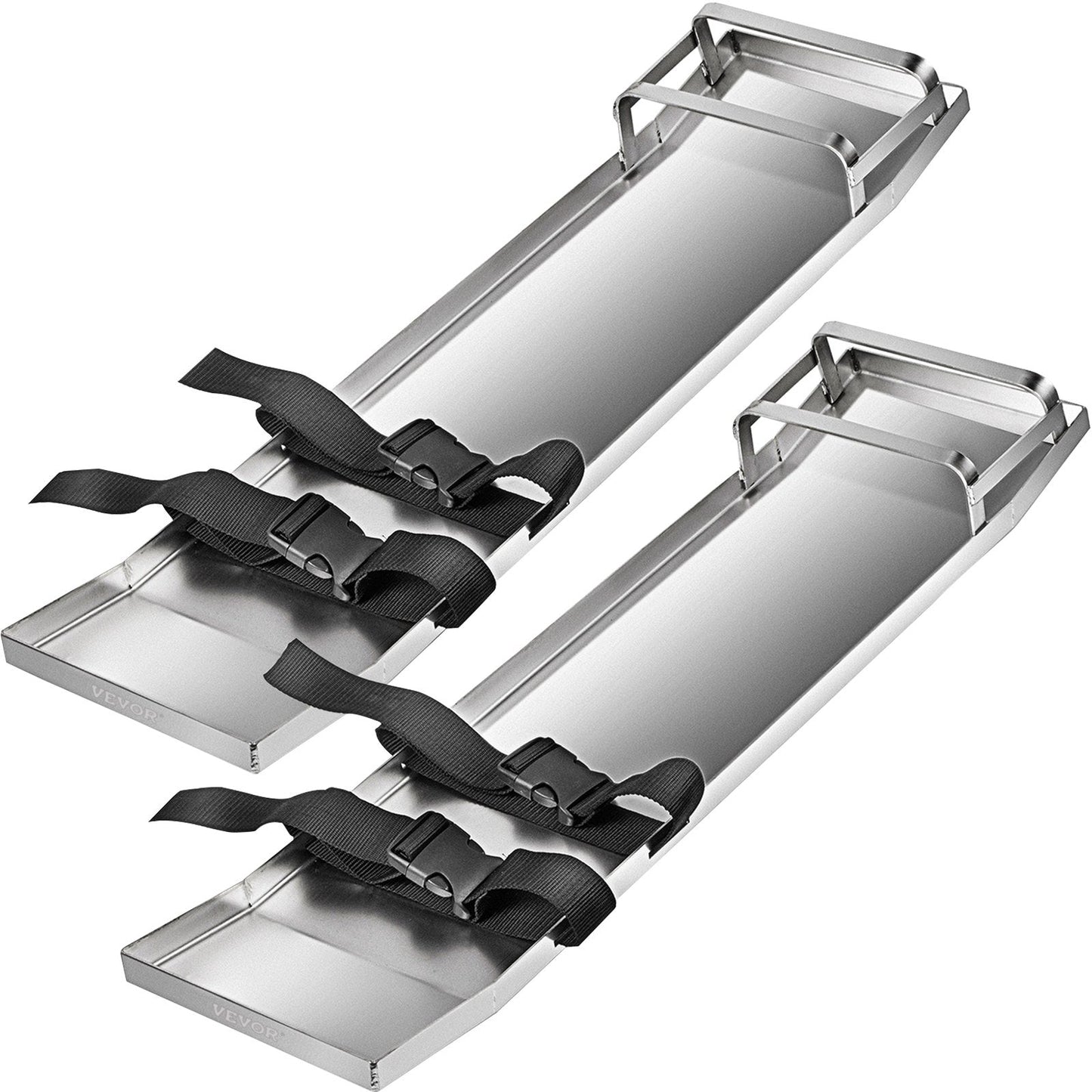 Stainless Steel Concrete Knee Slider Boards, 75x20 cm, Pair for Finishing