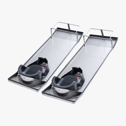 VEVOR Concrete Knee Boards Stainless Steel, 30'' x 10'' Concrete Sliders, Knee Boards