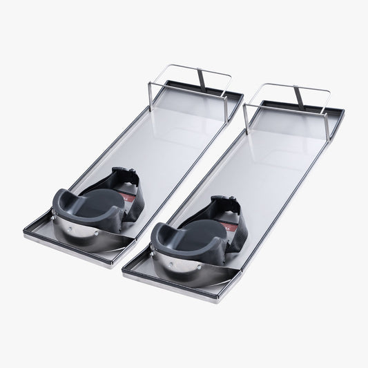 VEVOR Concrete Knee Boards Stainless Steel, 30'' x 10'' Concrete Sliders, Knee Boards
