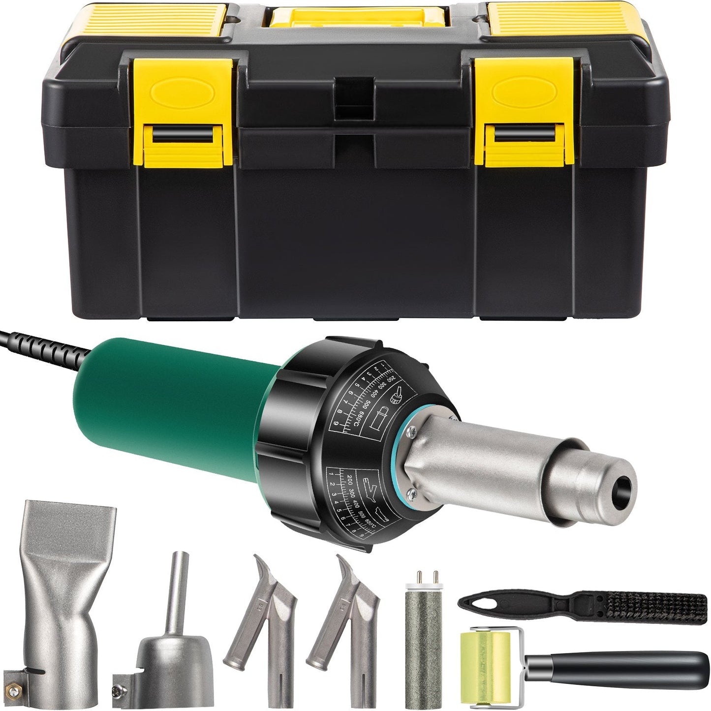 Roofing Welder Kit: 1600W PVC Welding Gun with Accessories, 220V, 3m Cable