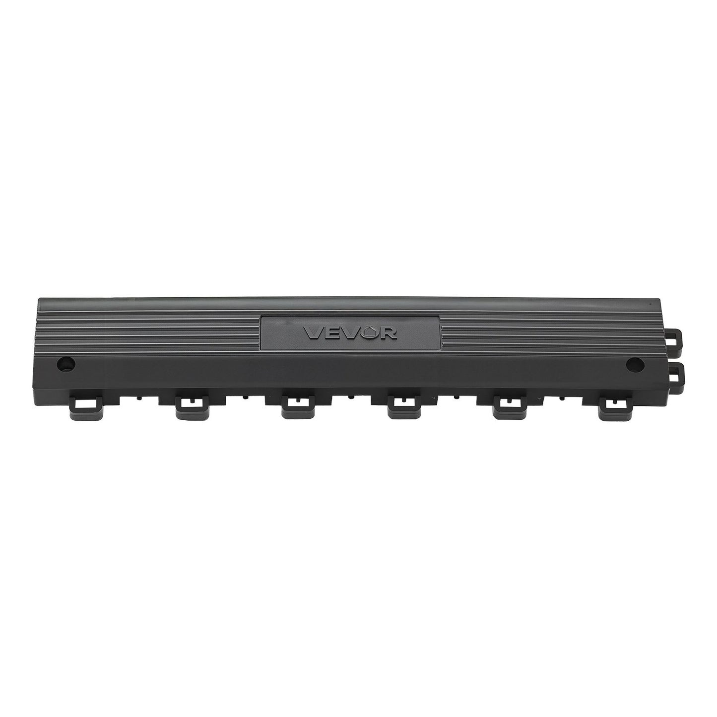 Transition Edge Kit, 11-Piece, Durable PP Interlocking Modular Garage Floor Edging, Easy Installation, Edge Protection for Wet Area Restaurant, Only Compatible with Drainage Mats, Black