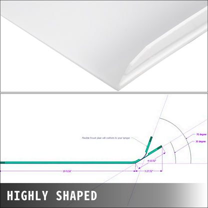 VEVOR Plate Compactor Pad Plate Compactor Tamper Pad Plate Tamper Pad Tamper Plate