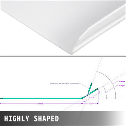 Heavy-Duty Compactor Tamper Pad with Mounting Clamps, 48.5 x 49 cm