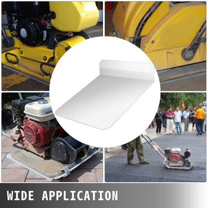 Heavy-Duty Compactor Tamper Pad with Mounting Clamps, 48.5 x 49 cm