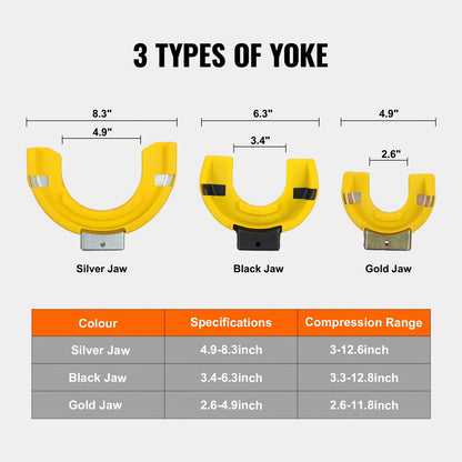 Interchangeable Strut Spring Compressor Kit with Protective Sleeve & Case