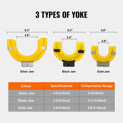 VEVOR Strut Spring Compressor Set, Macpherson Strut Spring Compressor Kit, Interchangeable