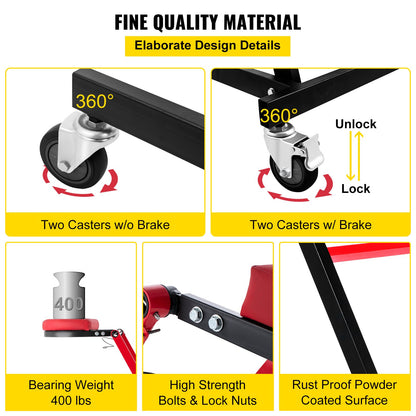 VEVOR Foldable Engine Creeper Easy Engine Access Creeper for Garage or Workshop