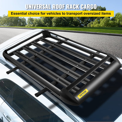 Universal Aluminum Roof Rack Basket 1.27m x 0.9m for Car Luggage & Travel