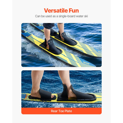 170.2 cm Water Skis Combo Adults Water Skis with X-9 Adjustable Bindings