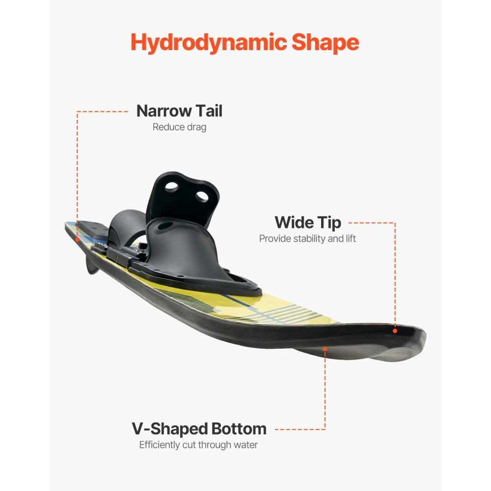 170.2 cm Water Skis Combo Adults Water Skis with X-9 Adjustable Bindings