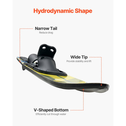 170.2 cm Water Skis Combo Adults Water Skis with X-9 Adjustable Bindings
