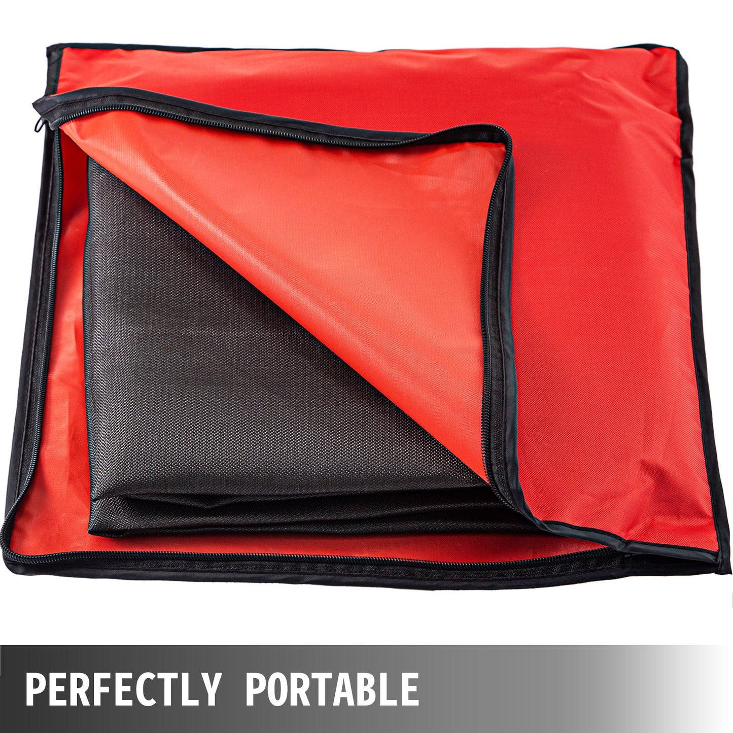 VEVOR 10 x 10 Ft Welding Blanket Black Fiberglass Blanket Portable Fiberglass Fire