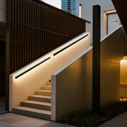 Outdoor Wall Lights, 2 Pack, 1200 mm Long Strip Modern Exterior Wall Sconce Light Fixtures, 3000K Warm White, IP65 Waterproof Anti-Rust Outside Wall Mount Lighting, for House, Porch, Garage