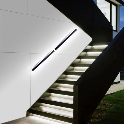 Outdoor Wall Lights, 2 Pack, 1000 mm Long RGB Modern Exterior Wall Sconce Light Fixtures, 2700K-6000K, IP65 Waterproof Anti-Rust, Dimmable Outside Wall Mount Lighting, for House Porch Garage