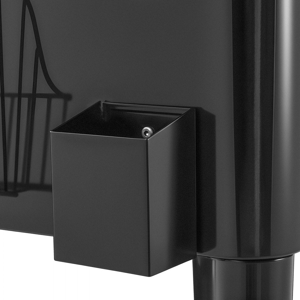 75.71L Rolling Ice Chest on Wheels Patio Party Bar Drink Cooler Cart Black