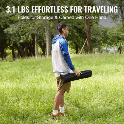 VEVOR Folding Camping Table, Outdoor Portable Side Tables, Lightweight Fold Up Table,
