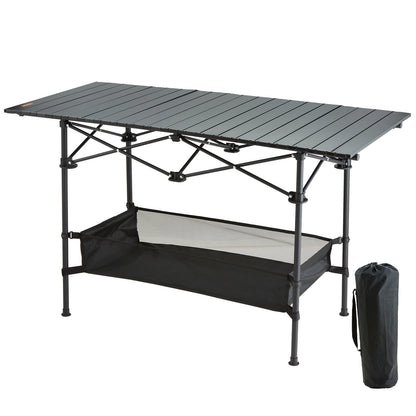VEVOR Folding Camping Table, Outdoor Portable Side Tables, Lightweight Fold Up Table,