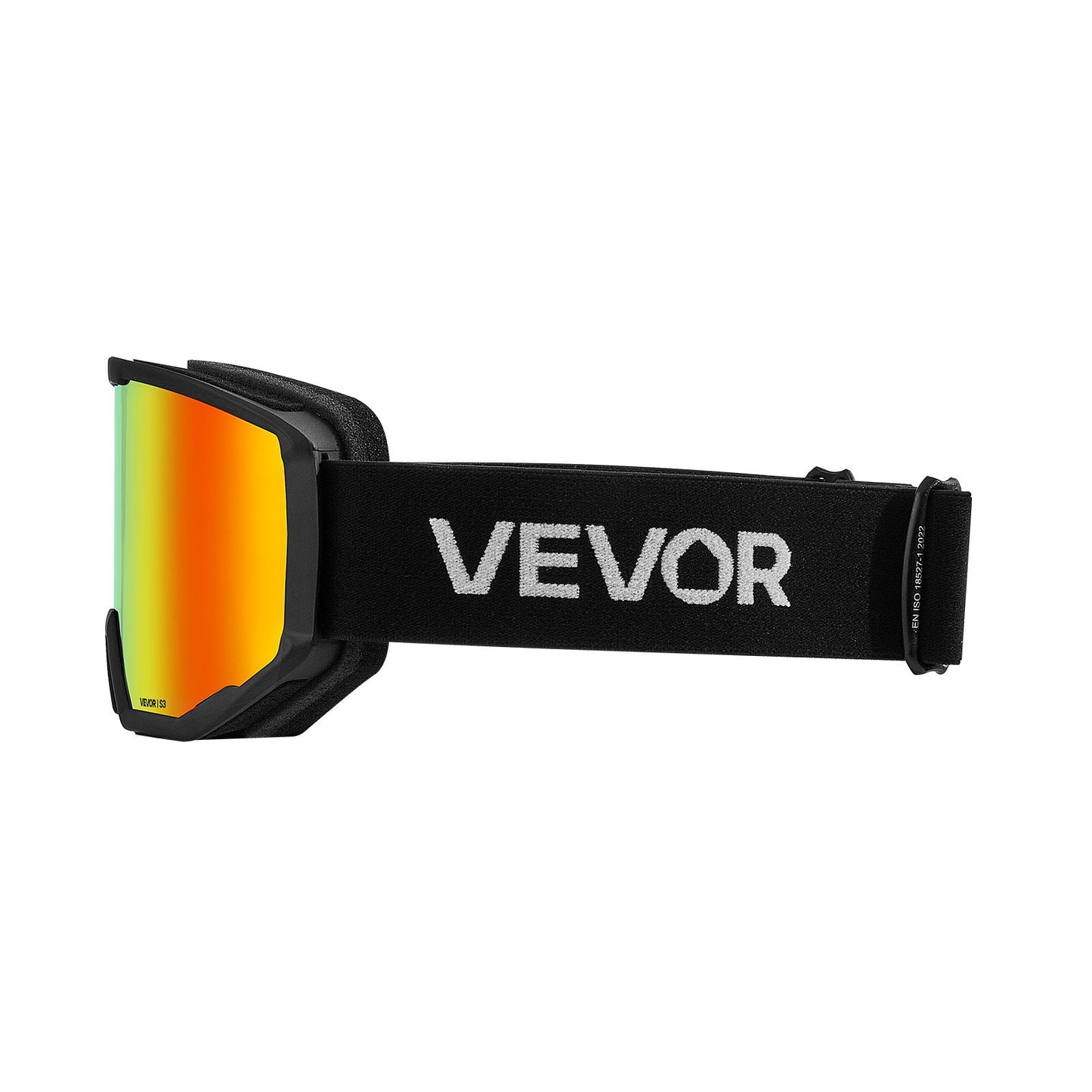 Ski Goggles, Cylindrical Lens with Orange Revo Coating, OTG Anti fog Snow Goggles for Men Women Youth, TPU Frame & Ventilation Structure, Suitable for Skiing, Skating, Snowboarding, Cycling