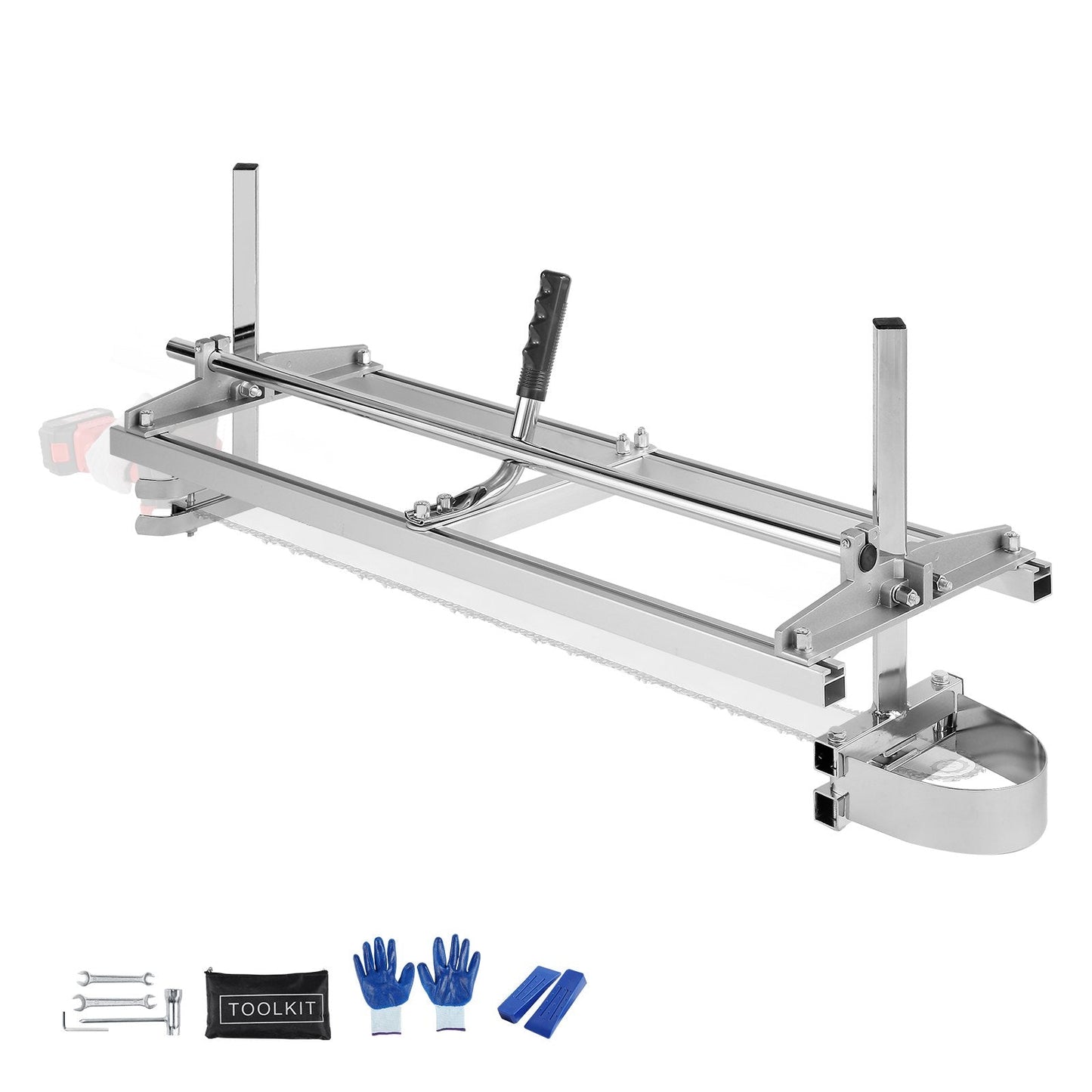 Portable Chainsaw Mill for 0.2-11.81m Cuts, Fits 0.36-0.91m Bars, 6kg Lightweight
