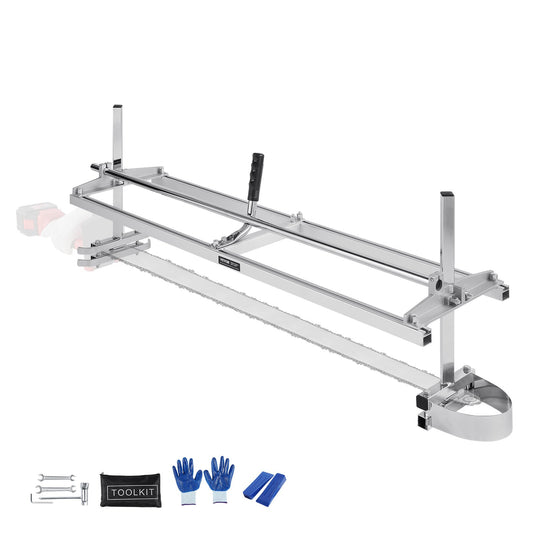 VEVOR Chainsaw Mill, Portable Sawmill 14"-48" Guide Bar, Galvanized Steel Chainsaw