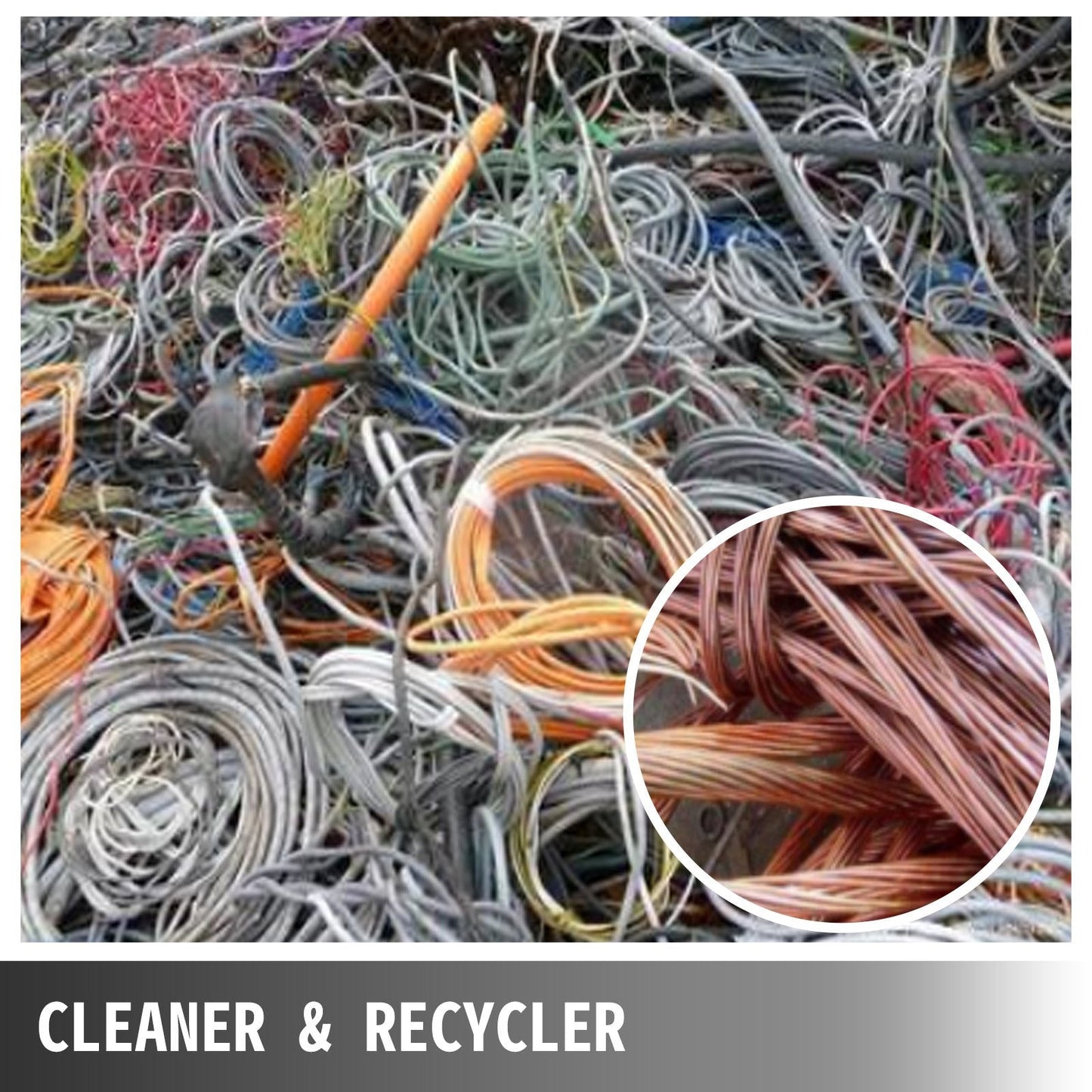 Adjustable Wire Stripping Machine for Copper Recycling, 1.5-20 mm, Red