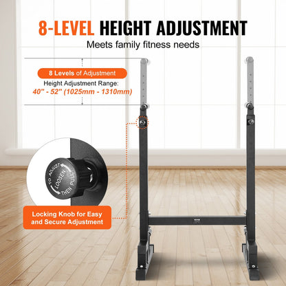Heavy-Duty Adjustable Dip Stand, 227 kg Capacity for Home Gym Strength Training