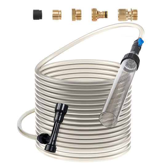 VEVOR Aquarium Vacuum Gravel Cleaner, 50 ft PVC Hose Fish Tank Vacuum Gravel Cleaner,