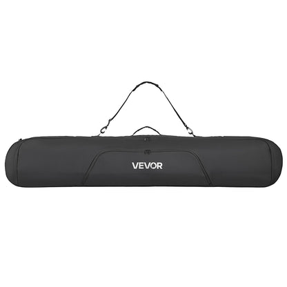 Snowboard Bag, Up to 65 in/165 cm, Padded Skis & Snowboards Bag for Air Travel, 600D Waterproof Oxford Fabric, with Adjustable Inner Straps, for Skis Poles Goggles Gloves Helmet Boots (Black)
