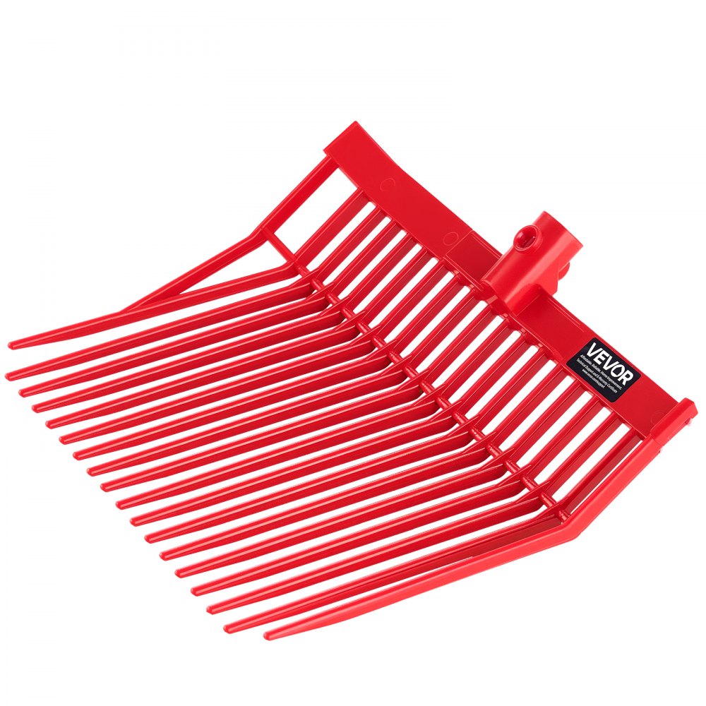 VEVOR 6Pcs Manure Fork Replacement Head 18 Tine Horse Stable Mulch Fork Heads
