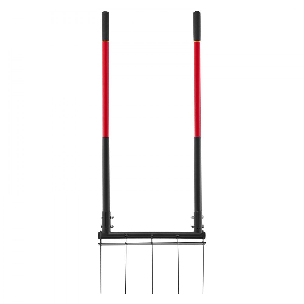 VEVOR 5 Tines Broad Fork Garden Tool U-Shaped Pitch Fork for Gardening Spading