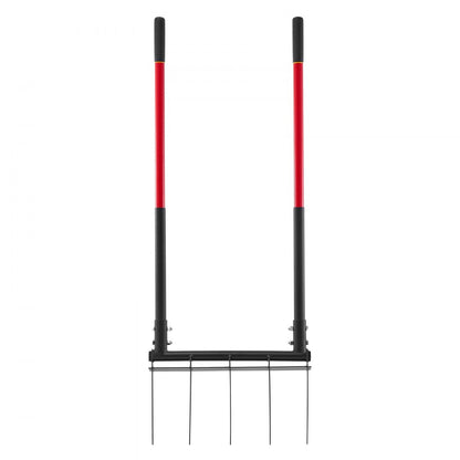 VEVOR 5 Tines Broad Fork Garden Tool U-Shaped Pitch Fork for Gardening Spading