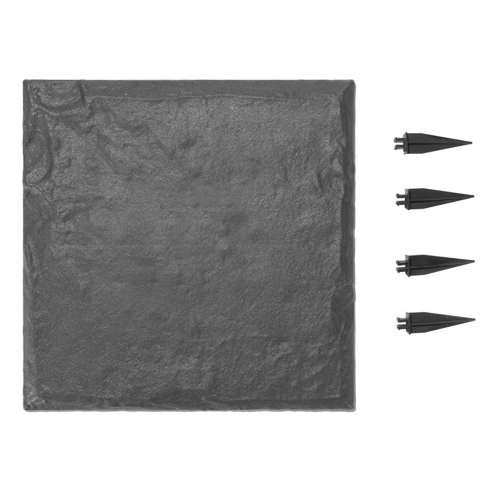 Decorative Stepping Stones 8Pcs 39.5x39.5 cm Lawn Walkway Pavers Grey