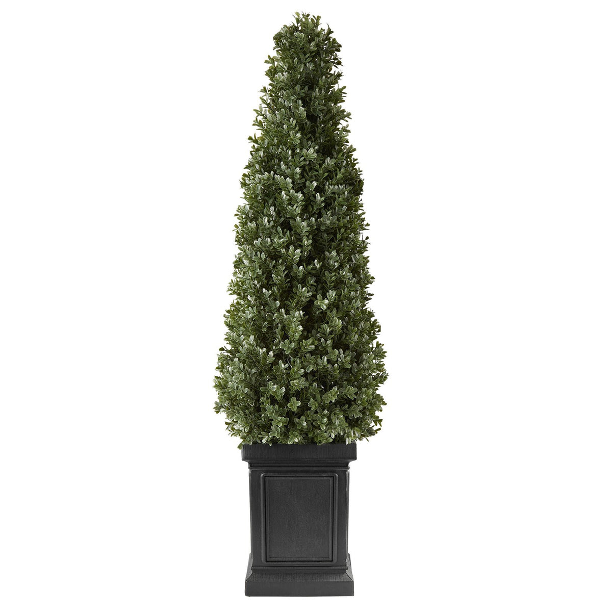 Artificial Boxwood Topiary 1000 mm Set of 2 with Sturdy Pot Greenery, Premium PE Fake Trees, Year-Round Indoor & Outdoor Faux Green Plant for Front Door, Entryway, Porch, Balcony, Patio, Garden
