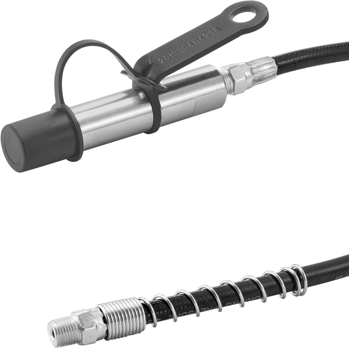 Grease Gun Coupler 2 PCS, 10000 PSI High Pressure, 3-Jaw Locking Quick Release Grease Gun Tip with Hose/Cleaner/Extension Needle/Leak-Proof Cap, Compatible with All Grease Guns 1/8" NPT Fittings