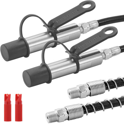 High Pressure Quick Release Grease Gun Coupler, 2 Pack, 10000 PSI, 0.42 kg