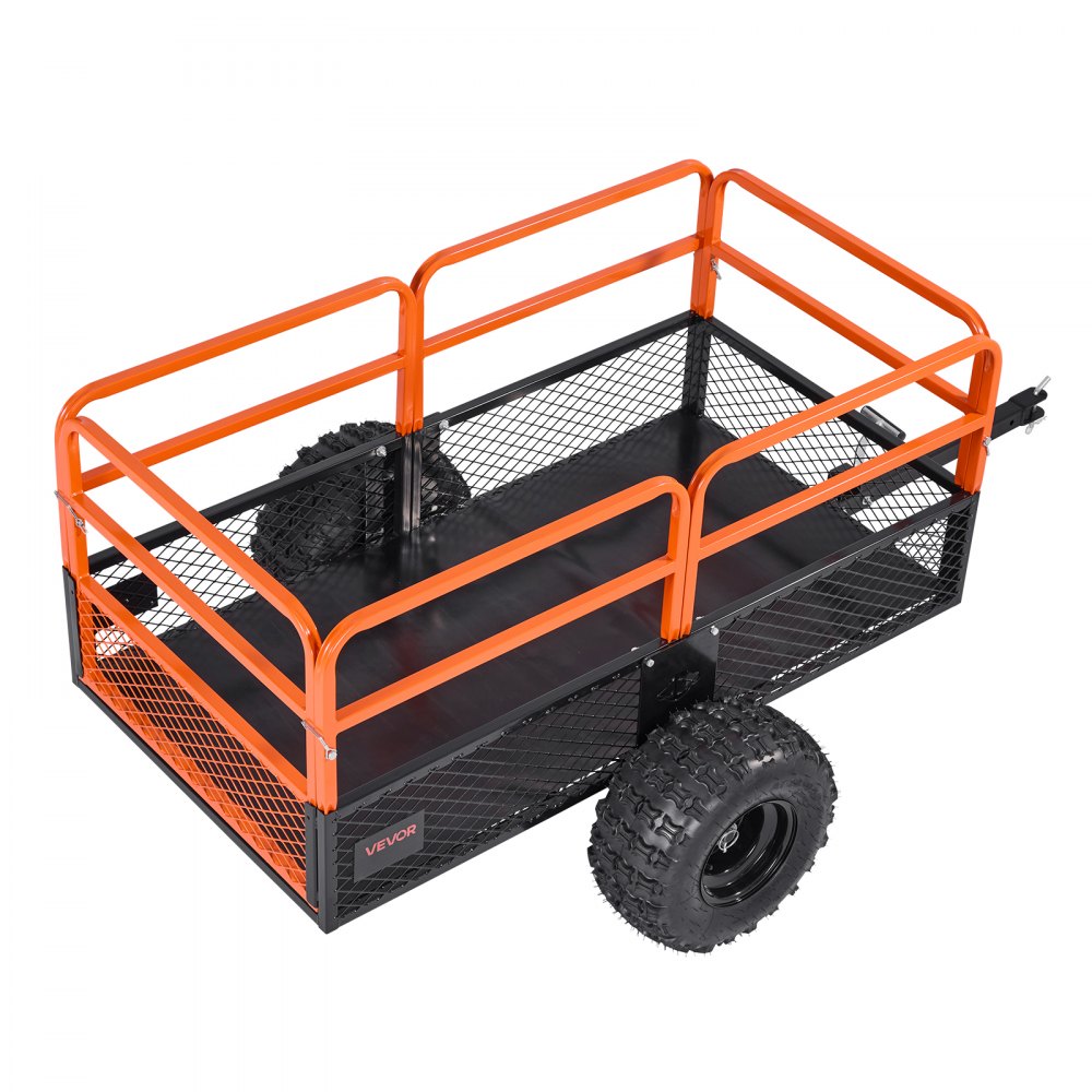 VEVOR Dump Trailer 800 kg 28 Cu. Ft Tow Behind Steel Garden Yard Trailer Cart