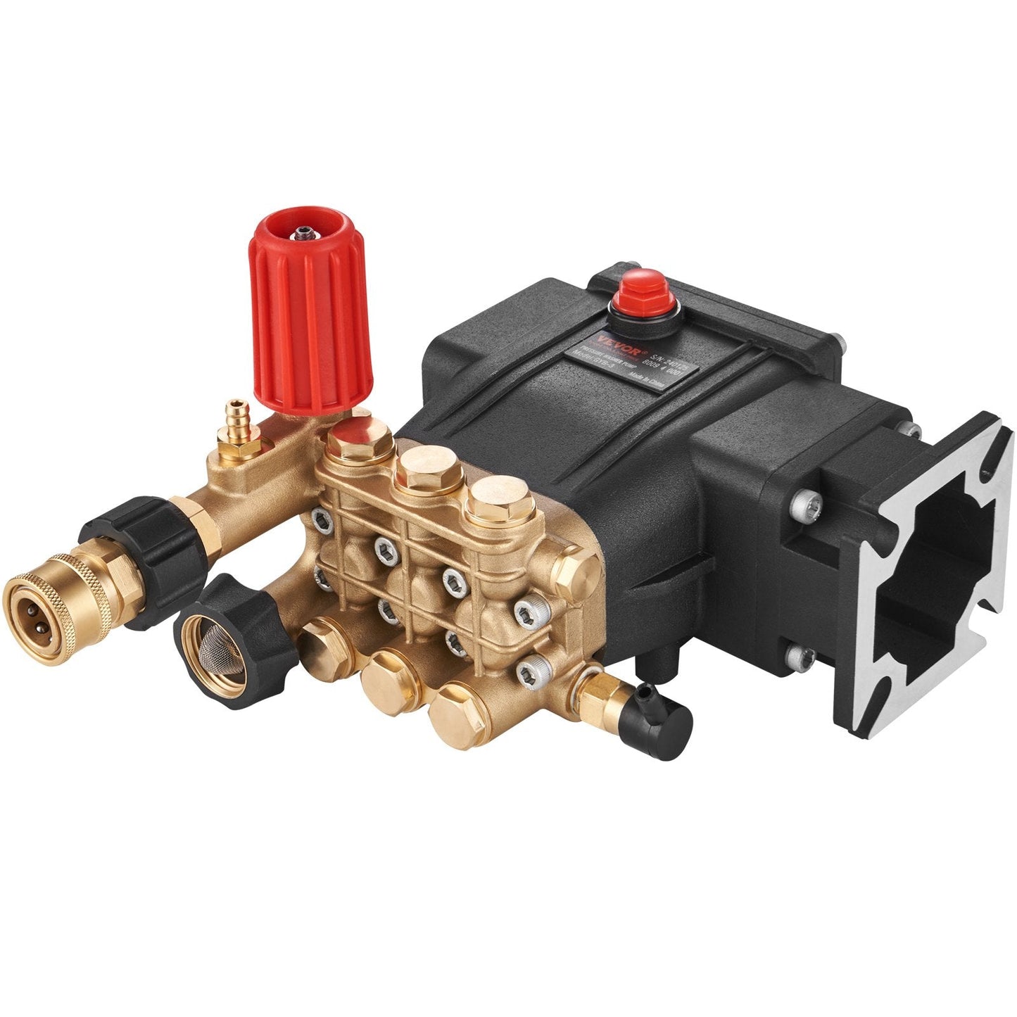 High-Performance 19 mm Shaft Triplex Plunger Pump, 3700 PSI, 2.5 GPM