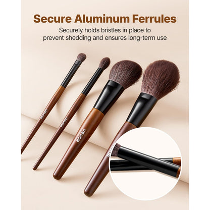 VEVOR 9PCS Makeup Brush Set for Foundation Blending Eyeshadow with Soft Bristles