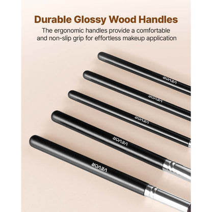VEVOR 34PCS Makeup Brush Set for Foundation Blending Eyeshadow with Soft Bristle