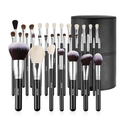 VEVOR 34PCS Makeup Brush Set for Foundation Blending Eyeshadow with Soft Bristle