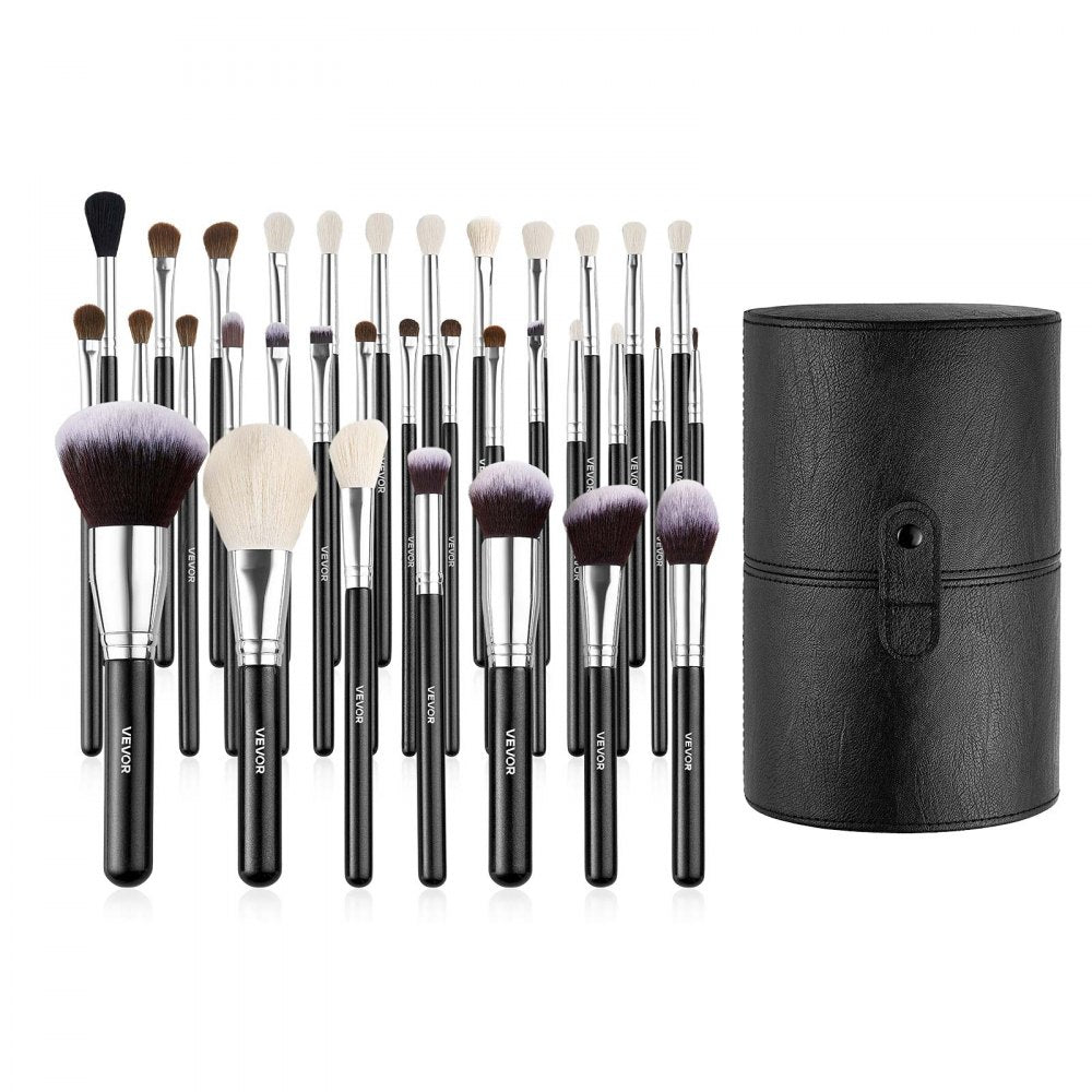 VEVOR 34PCS Makeup Brush Set for Foundation Blending Eyeshadow with Soft Bristle