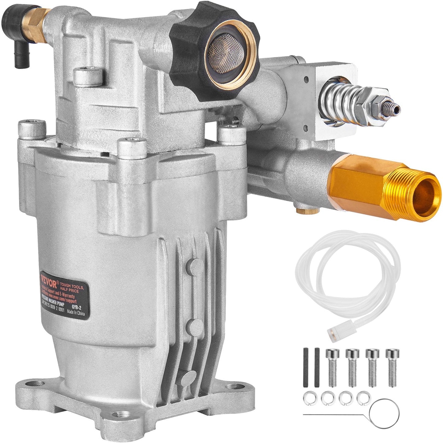 High-Performance 3400 PSI Pressure Washer Pump, 19mm Shaft, 2.5 GPM