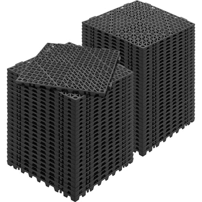 VEVOR Modular Interlocking Cushion, 55 Pack 30 x 30 cm Splicing Drainage Mats, PVC