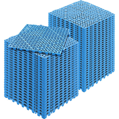 VEVOR Modular Interlocking Cushion, 55 Pack 30 x 30 cm Splicing Drainage Mats, Soft